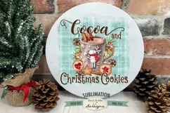 Cocoa Christmas Cookies PNG Sublimation | Cocoa Mug Cookies Product Image 1