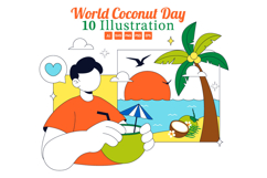 10 World Coconut Day Illustration Product Image 1