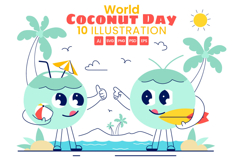 10 World Coconut Day Illustration Product Image 1