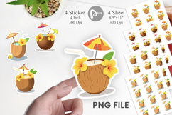 Coconut Drink Sticker Product Image 1