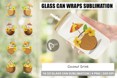 Glass Can Coconut Drink Product Image 1