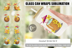 Glass Can Coconut Drink Product Image 1