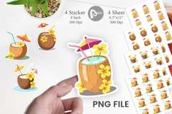 Coconut Drink Sticker Product Image 1