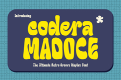 Codera Madoce Retro Groovy Display Font Product Image 1