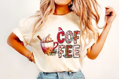 Christmas Coffee PNG, Merry Christmas, Christmas Sublimation Product Image 1