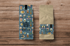 Hygge Coffee Seamless Digital Papers Croissants &amp; Cozy Café Product Image 4