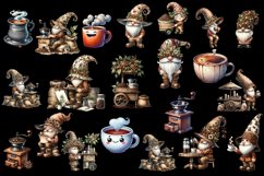 Coffee Gnome Clipart, PNG Sublimation Product Image 3