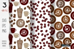 Coffee Lover, coffee seamless pattern svg Product Image 4