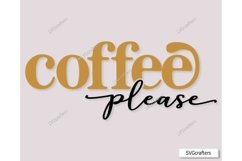 Coffee Please svg, Retro Coffee svg, Coffee svg,Caffeine svg Product Image 1