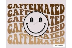 Caffeinated svg, Retro Coffee svg, Coffee svg, Caffeine svg Product Image 1