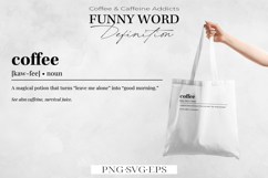 Coffee &amp; Caffeine Addicts Definition Bundle| SVG &amp; PNG | Product Image 7