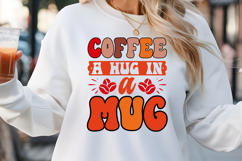 Coffee a hug in a mug SVG, Coffee SVG Product Image 1