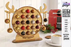 Coffee Advent Calendar Laser Cut | Coffee Pod Advent Calenda Product Image 1