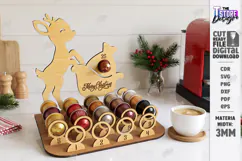 Coffee Advent Calendar Laser Cut |Deer Silhouette Coffee Pod Product Image 1