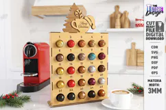 Coffee Advent Calendar Laser Cut | Coffee Pod Advent Calenda Product Image 1