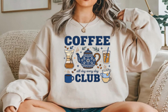Coffee All Day Every Day PNG, Coffee Club Sublimation Product Image 5