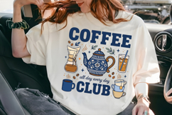 Coffee All Day Every Day PNG, Coffee Club Sublimation Product Image 7