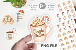 Sticker Coffee and Chaos Quotes Product Image 1