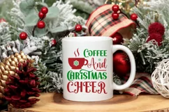 Coffee And Christmas Cheer SVG ,Christmas SVG Design Product Image 3