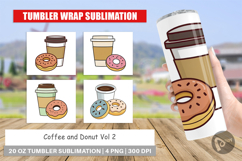Tumbler Coffee Donut Product Image 1