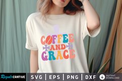 Coffee And Grace SVG ,Christmas SVG Design Product Image 1