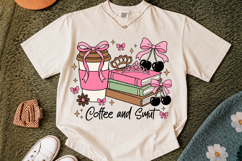 Coffee and Smut PNG Sublimation Design for Book Lovers Product Image 2