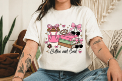 Coffee and Smut PNG Sublimation Design for Book Lovers Product Image 3