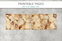 vintage coffee stain paper background Product Image 2