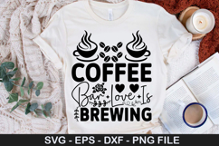 Coffee Bar Love Is Brewing - Wedding SVG Design Product Image 1