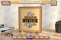 Coffee Bar Sign Laser Cut | Coffee House | Coffee Shop | CNC Product Image 1