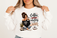 Coffee Because Adulting Is Hard PNG Product Image 2
