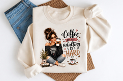 Coffee Because Adulting Is Hard PNG Product Image 3