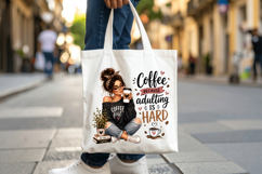 Coffee Because Adulting Is Hard PNG Product Image 4