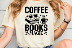 Coffee Books Magic SVG, Book Lover SVG, Reading SVG Product Image 2