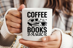 Coffee Books Magic SVG, Book Lover SVG, Reading SVG Product Image 3