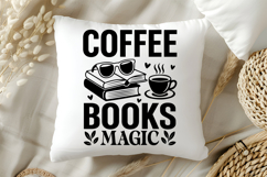 Coffee Books Magic SVG, Book Lover SVG, Reading SVG Product Image 5