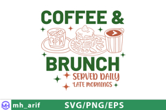 Coffee &amp; Brunch Hand-drawn PNG SVG T-shirt Design Product Image 1
