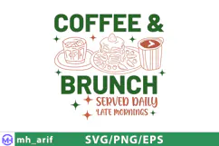 Coffee & Brunch Hand-drawn PNG SVG T-shirt Design Product Image 1
