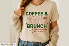 Coffee & Brunch Hand-drawn PNG SVG T-shirt Design Product Image 4