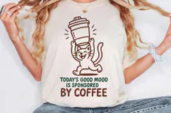 Retro Coffee Line Art Clipart, Funny Puns SVG | PNG | EPS Product Image 3