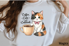 Coffee cats and cattitude png Product Image 2