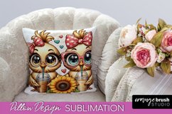 Funny Chicken Pillow Cover, Pillow Case Sublimation Design Product Image 1