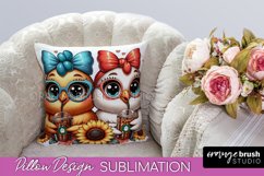 Funny Chicken Pillow Cover, Pillow Case Sublimation Design Product Image 1