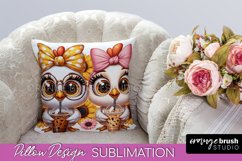Funny Chicken Pillow Cover, Pillow Case Sublimation Design Product Image 1