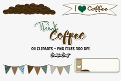 Coffee Clipart, coffee clip art graphic, coffee illustration Product Image 1