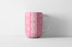 Breast Cancer Awareness Digital Paper | Pink Ribbon Pattern Product Image 4