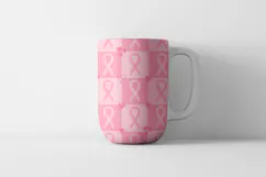 Breast Cancer Awareness Digital Paper | Pink Ribbon Pattern Product Image 4
