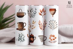 Coffee Cup Watercolor Pattern Tumbler Design Product Image 10