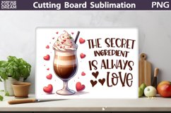 Coffee Cutting Board | Glasses Kitchen Cutting Board Product Image 1