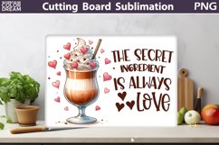Coffee Cutting Board | Glasses Kitchen Cutting Board Product Image 1